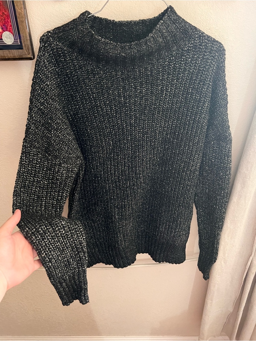 Maurices Black Marled Turtleneck Sweater